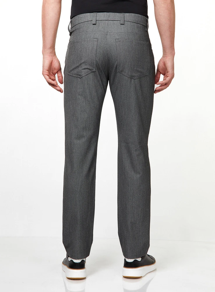 Linen Effect Dress Pants