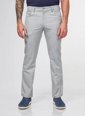 Pantalon habillé à effet lin