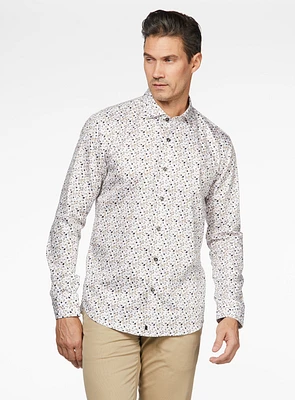 Petals Print Sateen Shirt