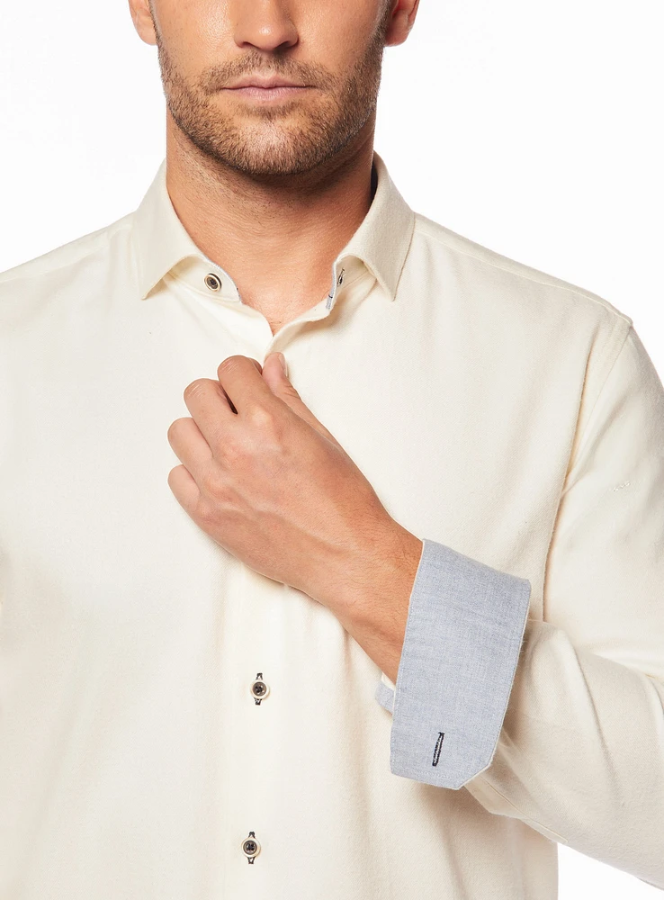 Brushed Flannel Solid Shirt