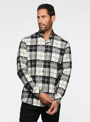 Black Plaid Flannel Shirt