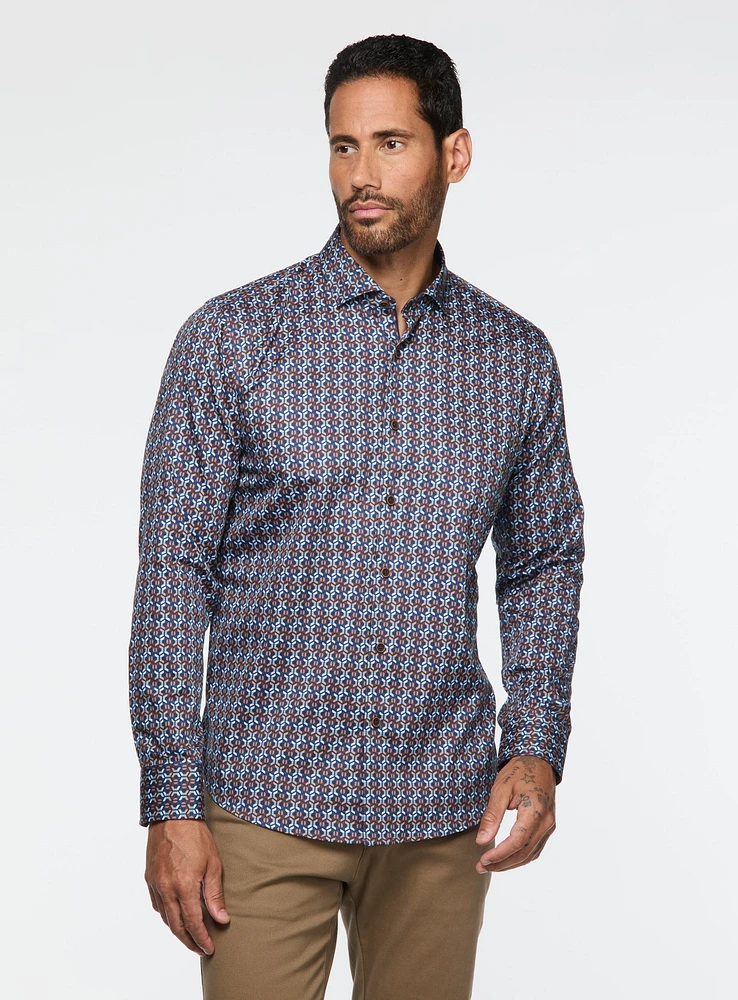 Hexagon Print Shirt