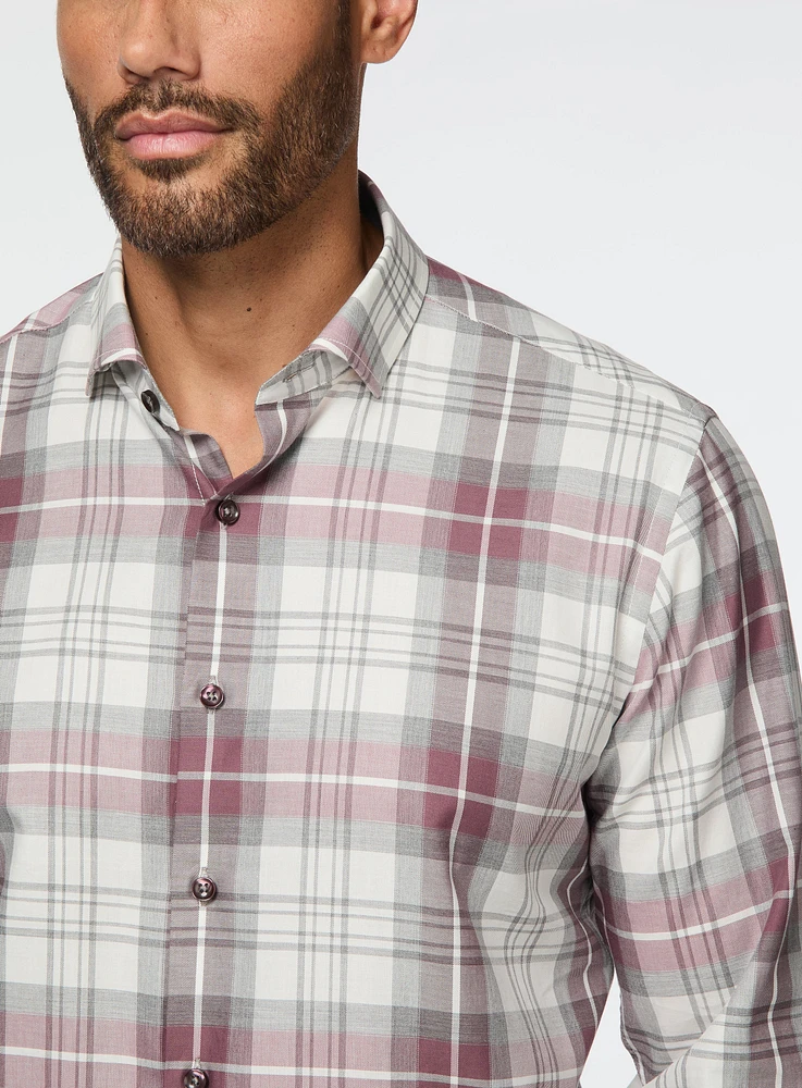 Pink Plaid Shirt