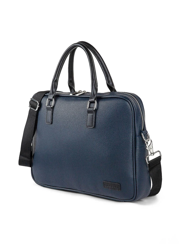 'Contrast' Leather Briefcase