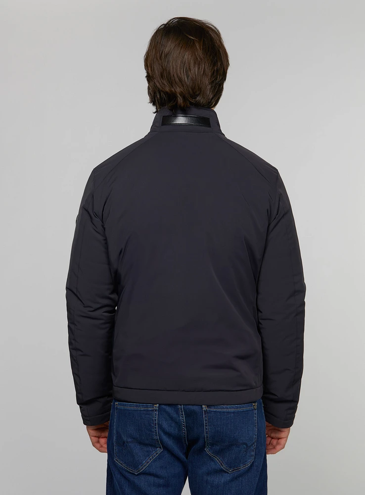 Manteau semi-matelassé marine