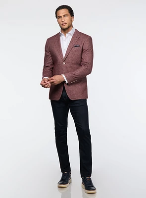 Veston en jersey framboise