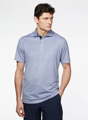 Polo de golf 'Mattr' à imprimé tuiles