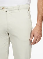 Chino beige à carreaux