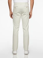 Chino beige à carreaux