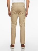 Chino beige à détails contrastants