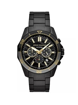 Black Chronograph Watch