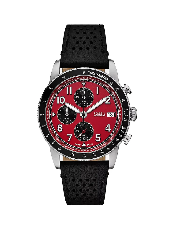 Red 'Sport Tourer' Chronograph Watch