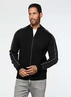 Black Merino Wool Cardigan