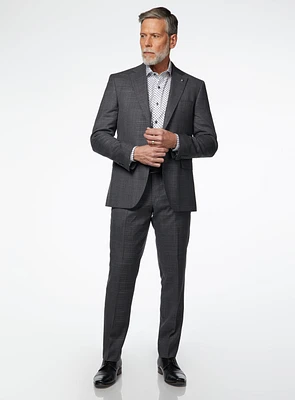 Grey Crosshatched 'Esprit' Suit