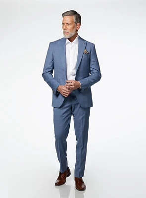Complet 'Esprit' bleu à carreaux