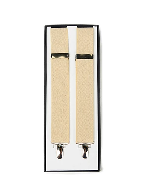 Beige Crossed Suspender