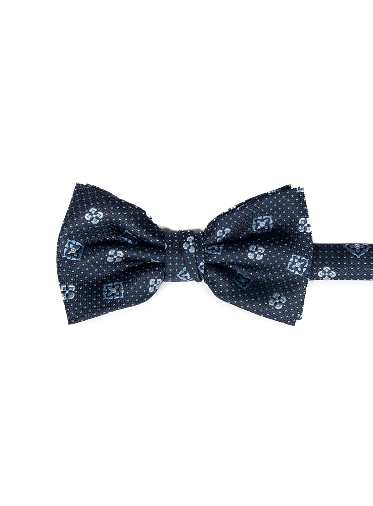 Medallions Blue Bow Tie