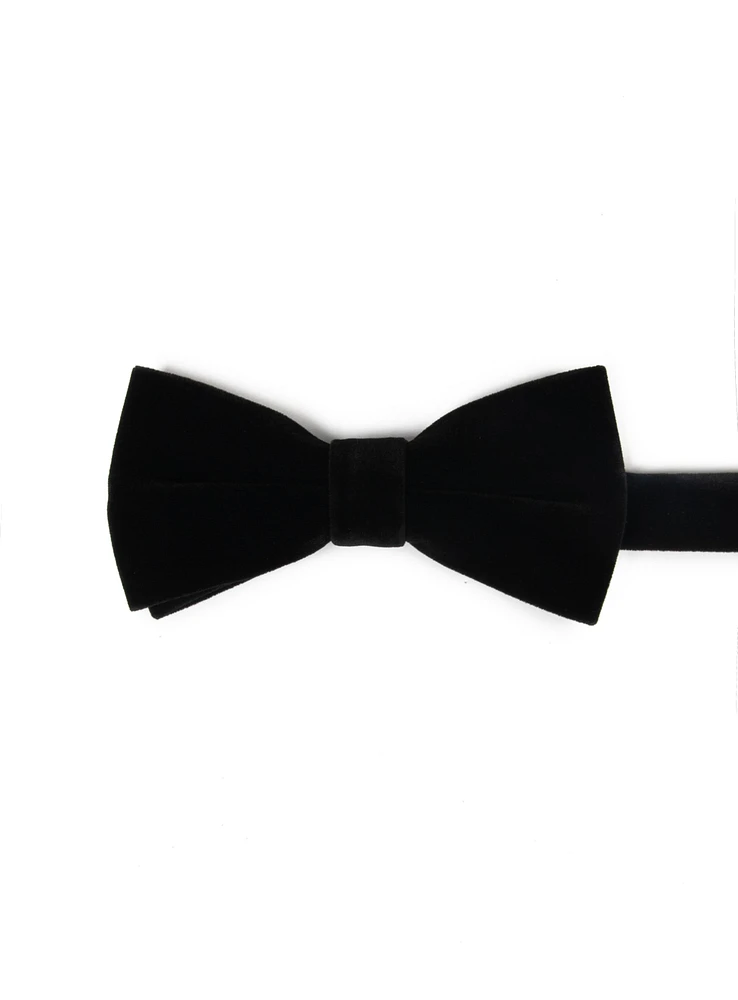 Noeud papillon en velours noir