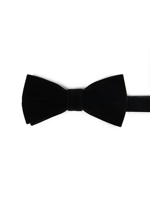 Noeud papillon en velours noir