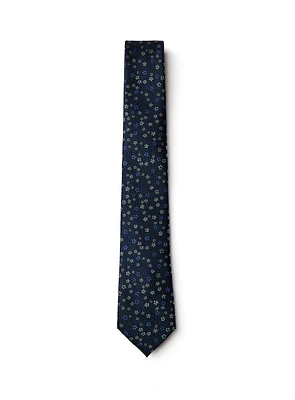 Green and Blue Floral Tie