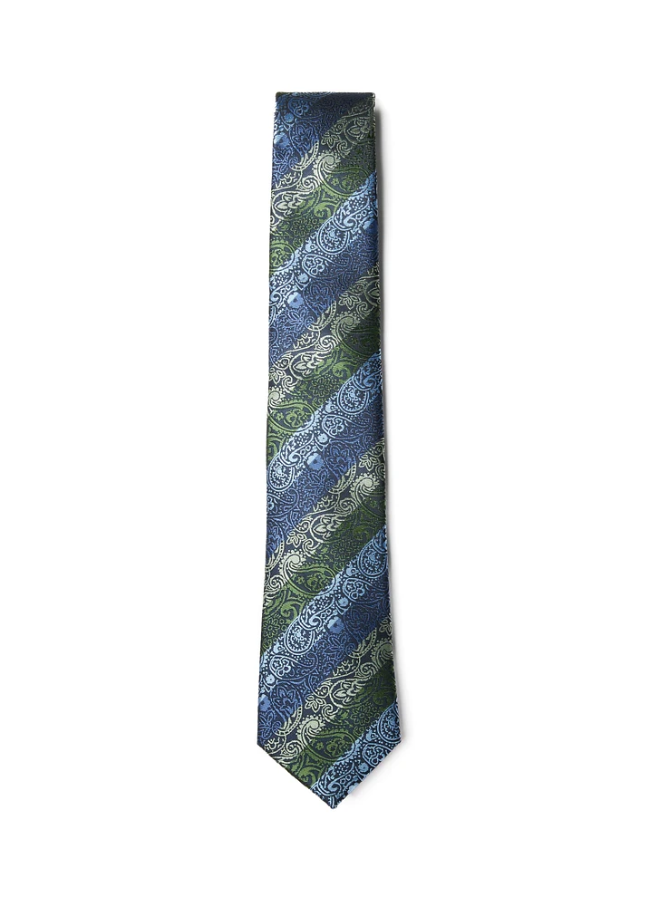 Green Striped Tie