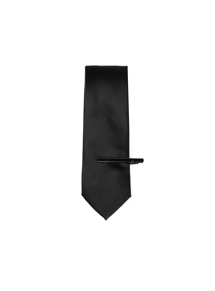 Pince à cravate noir