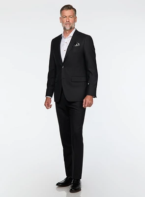 Black Crepe Effect Suit