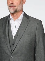 Brushed Charcoal Wool Suit