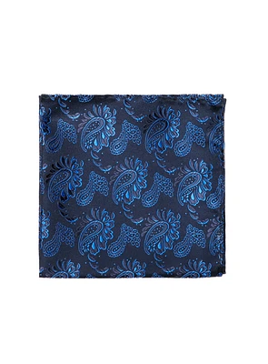 Royal Blue Paisley Pocket Square