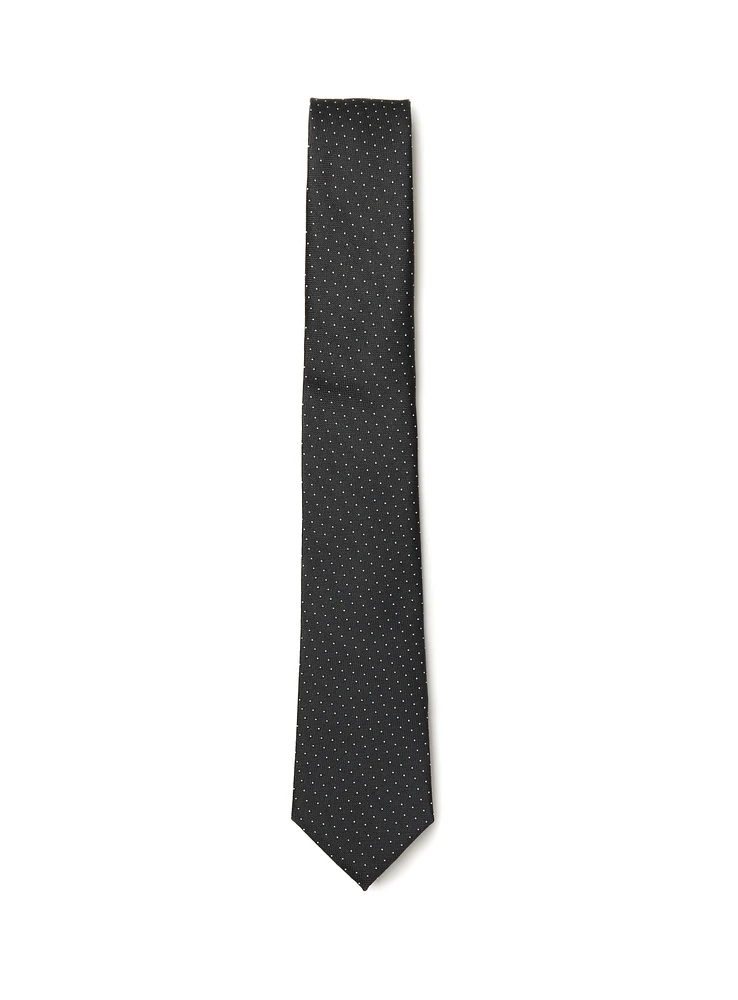 Black Polka Dot Tie