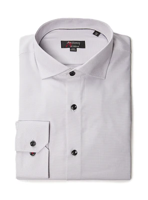 Subtle Pattern Non-Iron Dress Shirt