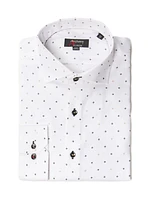 Chemise sans repassage à imprimé d'ornements