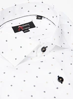 Chemise sans repassage à imprimé d'ornements