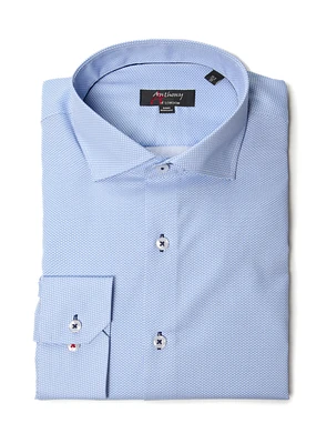 Chemise sans repassage à imprimé 't-bone'