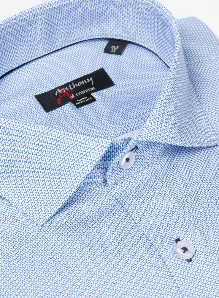 Chemise sans repassage à imprimé 't-bone'