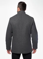 Manteau uni en laine