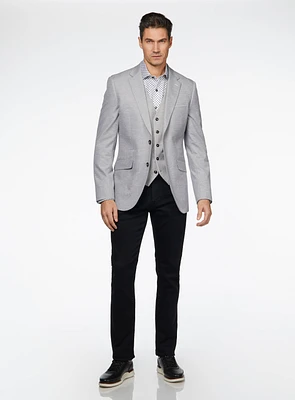 Grey Textured Sport Jacket