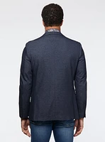 Veston marine à micro texturé