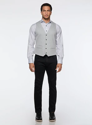 Veste en sergé gris