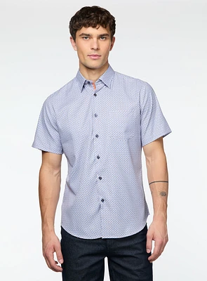 Chemise extensible à motif abstrait