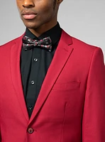 Complet rouge texturé