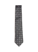 Cravate noire à motif diamants