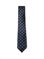 Two-Tone Navy Dot Tie