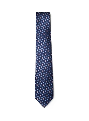 Cravate rose paisley