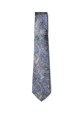 Cravate beige paisley