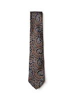 Cravate à paisley cognac