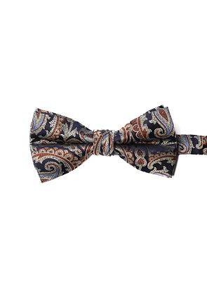 Noeud papillon à paisley cognac