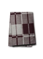Foulard bourgogne à carreaux