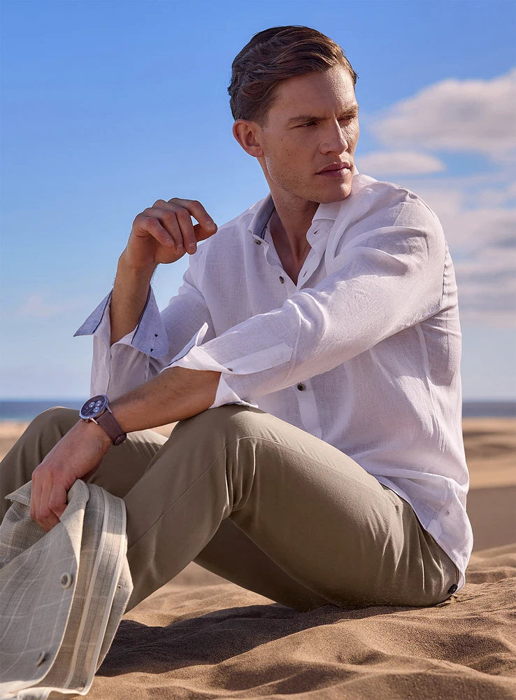Solid Linen Shirt