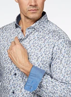 Tulip Print Sateen Shirt